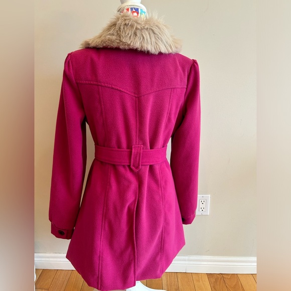 Seductions pink winter jacket with removable faux fur collar,Excellent condition - Picture 2 of 5